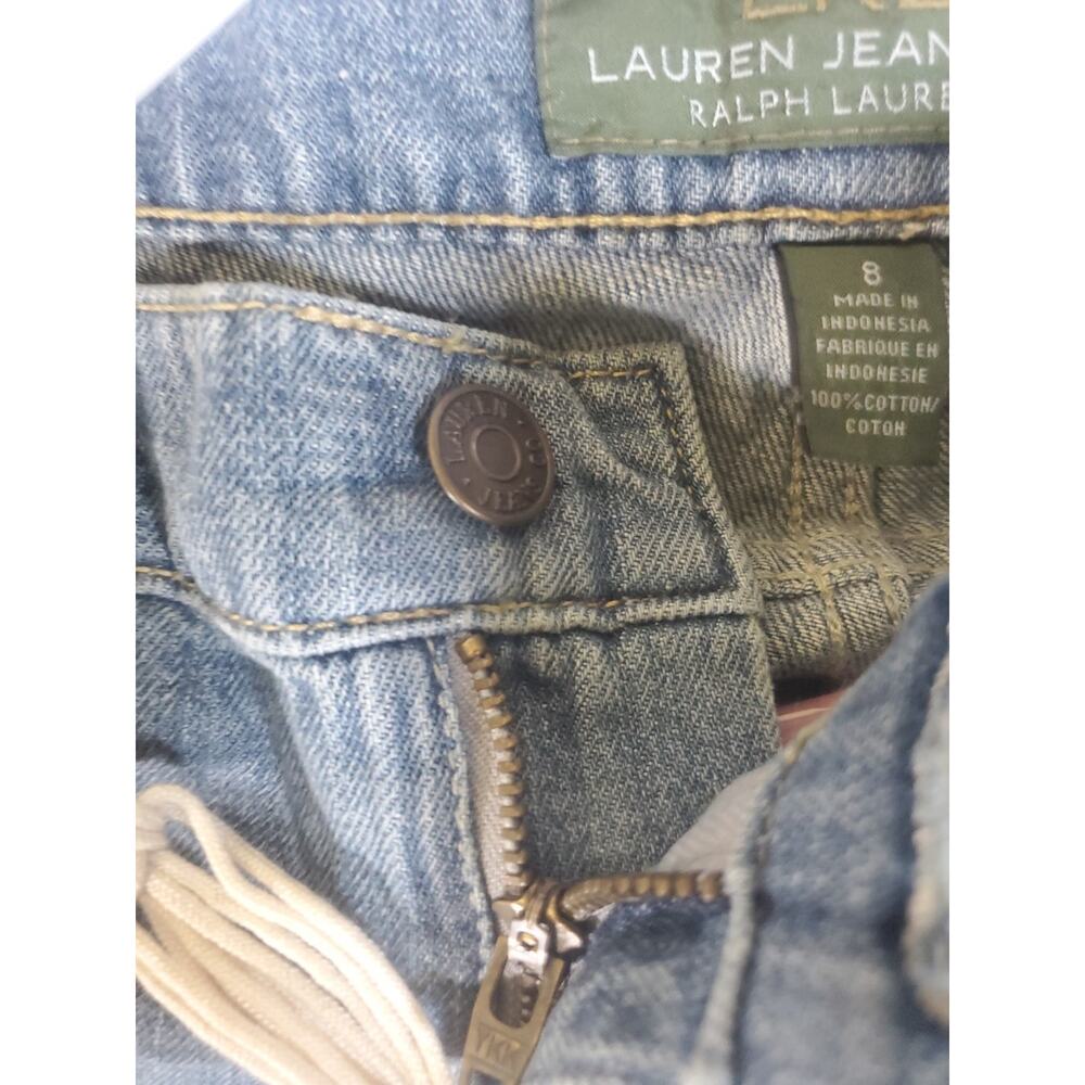 LRL Lauren Jeans Ralph Lauren Montauk Rope Belt Women’s Denim Jeans Size 8 NEW - Picture 14 of 16